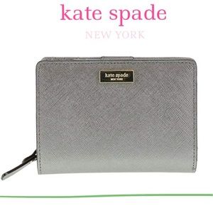 NWT KS Cara Newbury Lane Wallet in Silver